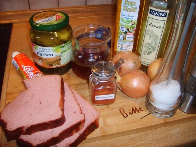 Wurstsalat aus Fleischkäse - Rezept - Bild Nr. 2