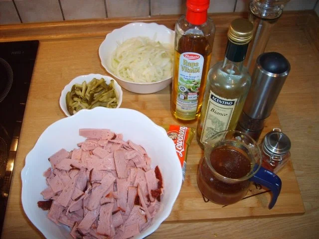 Wurstsalat aus Fleischkäse - Rezept - Bild Nr. 3