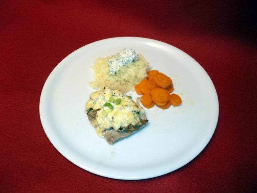 Gratiniertes Schweinefilet Koblenzer Art mit Möhrengemüse an ...