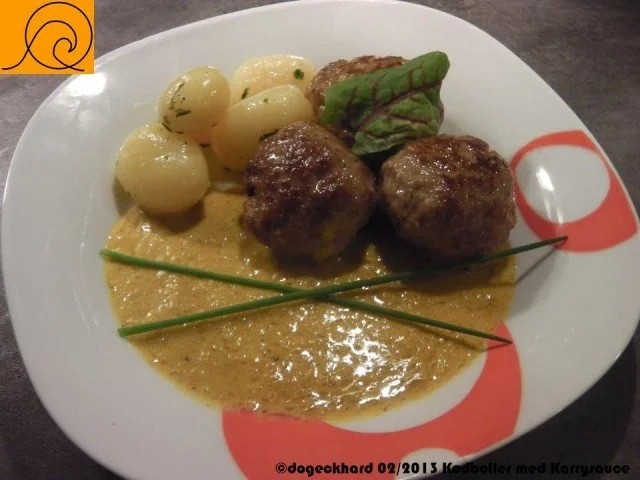Rezept: Dänische Fleischbällchen in Currysoße - sydvestjyske kødboller Bild Nr. 11 Dänische Fleischbällchen in Currysoße - sydvestjyske kødboller - Rezept - Bild Nr. 11