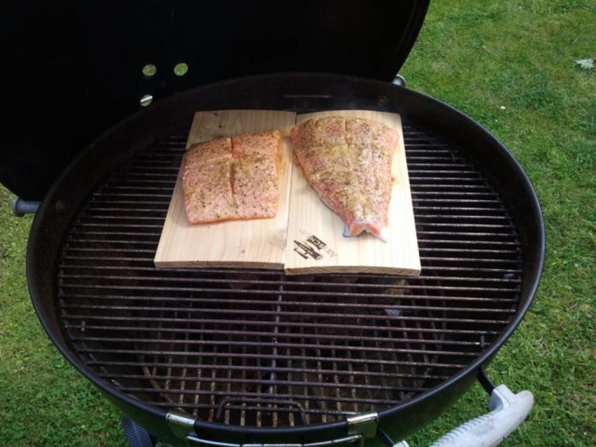 Lachs Auf Zedernholz Gegrillt Rezept Mit Bild Kochbar De