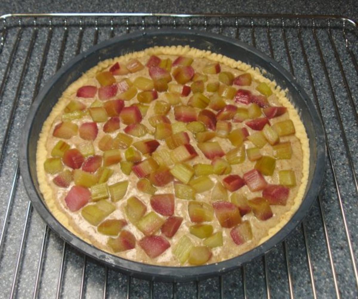 Mandeltarte mit Rhabarber - Rezept - Bild Nr. 5