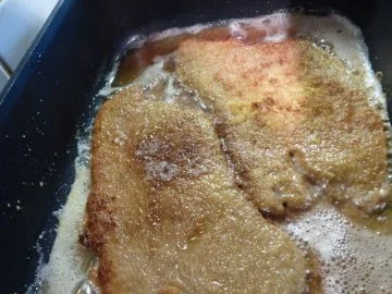 Kalbsschnitzel mit einem schwarzen Gemüse - Rezept - Bild Nr. 4