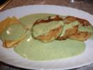 Gemüse: Kohlrabischeiben gebraten an Broccoli-Frischkäsesoße - Rezept