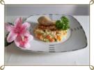Gegarte Hähnchen Unterschenkel  auf Gemüsereis - Rezept