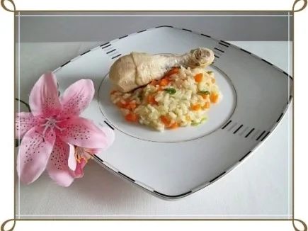 Rezept: Gegarte Hähnchen Unterschenkel auf Gemüsereis Bild Nr. 19 Gegarte Hähnchen Unterschenkel auf Gemüsereis - Rezept - Bild Nr. 19