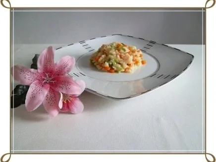 Rezept: Gegarte Hähnchen Unterschenkel auf Gemüsereis Bild Nr. 18 Gegarte Hähnchen Unterschenkel auf Gemüsereis - Rezept - Bild Nr. 18