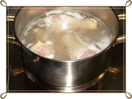 Rezept: Gegarte Hähnchen Unterschenkel auf Gemüsereis Bild Nr. 5 Gegarte Hähnchen Unterschenkel auf Gemüsereis - Rezept - Bild Nr. 5