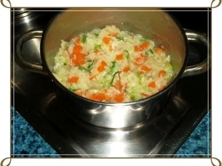 Rezept: Gegarte Hähnchen Unterschenkel auf Gemüsereis Bild Nr. 17 Gegarte Hähnchen Unterschenkel auf Gemüsereis - Rezept - Bild Nr. 17