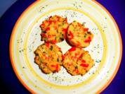 Gemüse-Törtchen mit Dip - Rezept