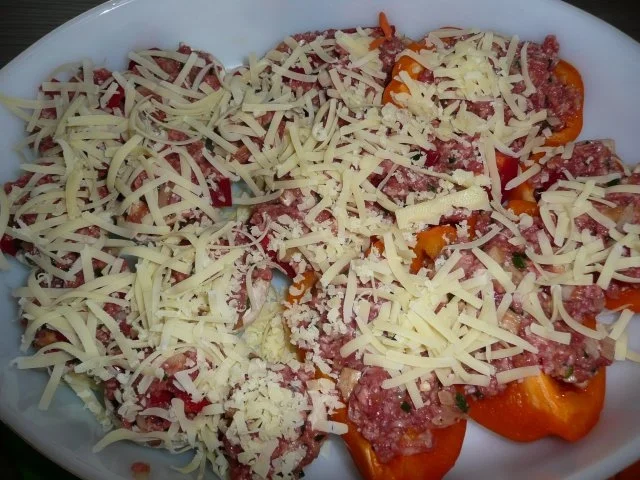 Gefüllte  Champignons & Paprika - Rezept - Bild Nr. 4