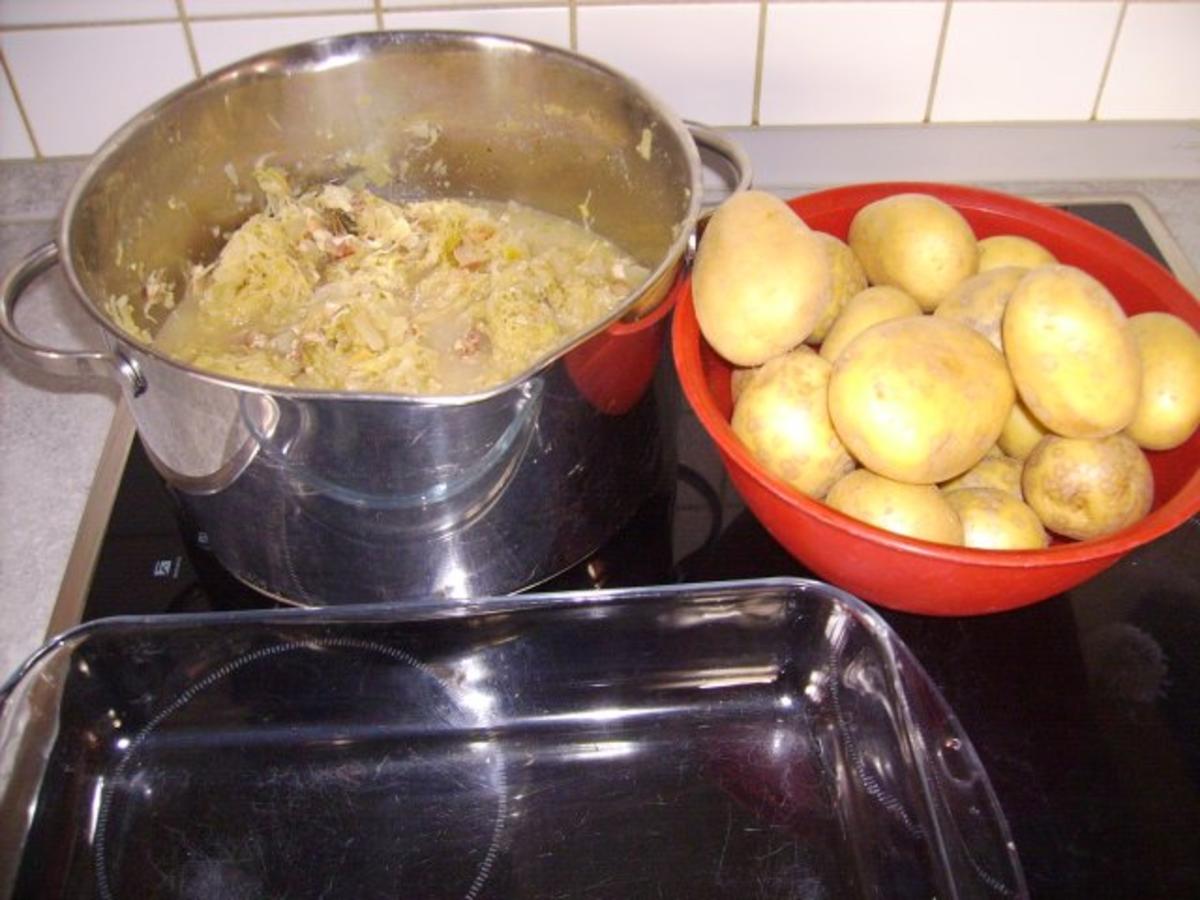 Zwiebel Speck Sauerkraut Kartoffel Gratin - Rezept - Bild Nr. 2