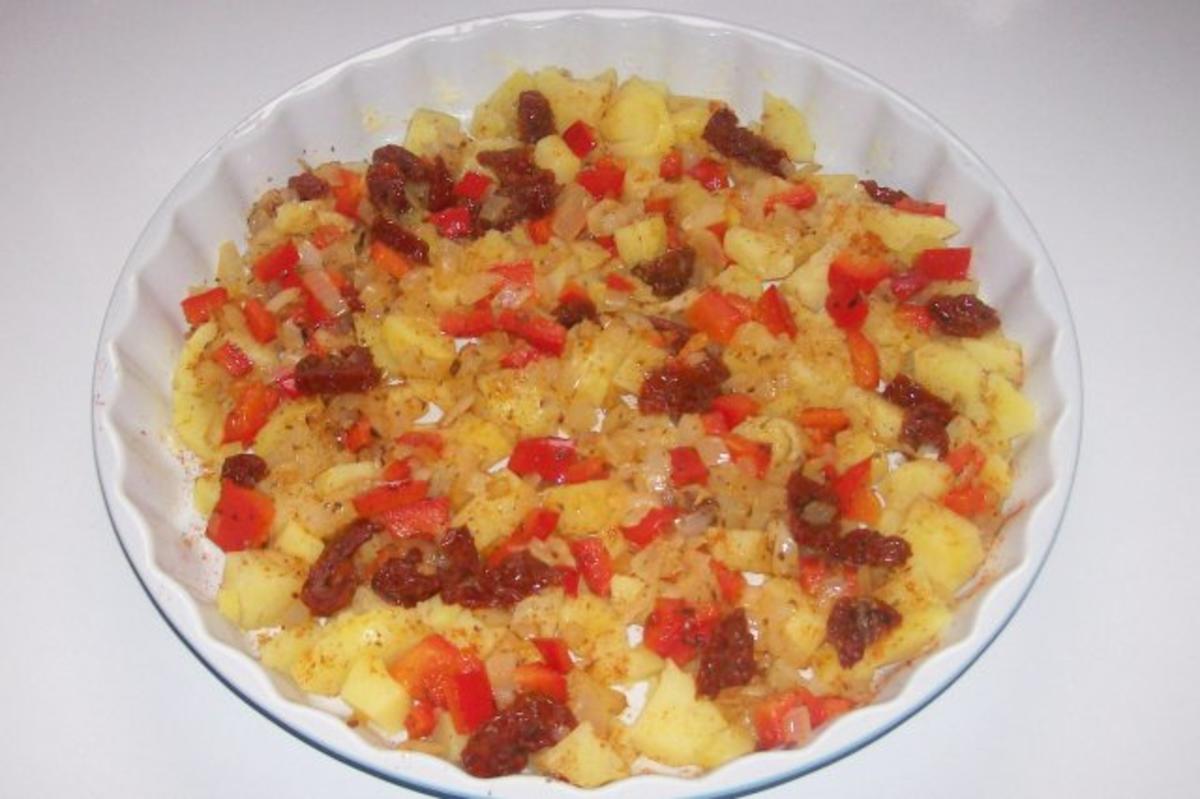 Würziges Ofen-Kartoffel-Omelett mit Pecorino und getrockneten Tomaten - Rezept - Bild Nr. 5