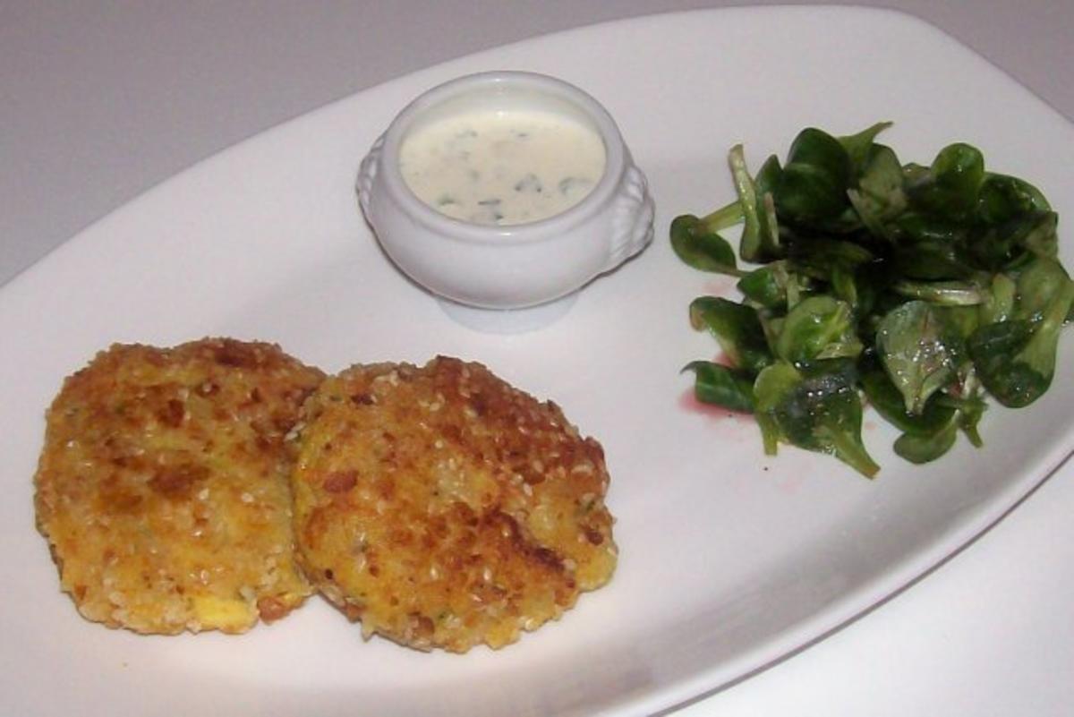 Beilagen/Hauptgericht: Kartoffel-Apfel-Plätzchen mit Aprikosen-Schmand-Dip - Rezept - Bild Nr. 11