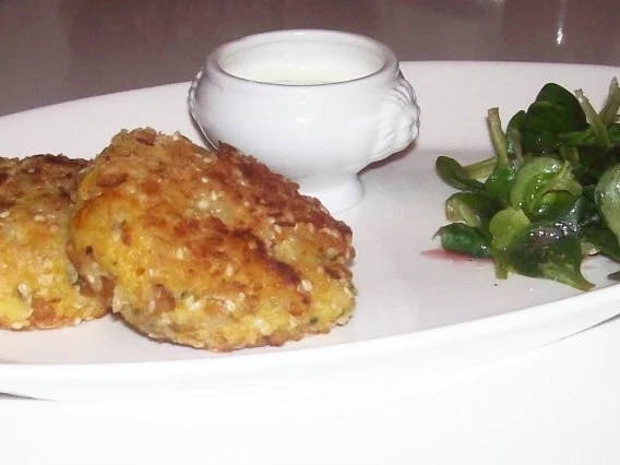 Rezept: Beilagen/Hauptgericht: Kartoffel-Apfel-Plätzchen mit Aprikosen-Schmand-Dip Bild Nr. 10 Beilagen/Hauptgericht: Kartoffel-Apfel-Plätzchen mit Aprikosen-Schmand-Dip - Rezept - Bild Nr. 10