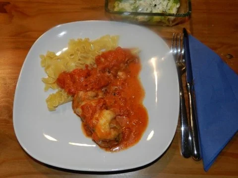 Schweineröllchen mit Mozarella - Rezept