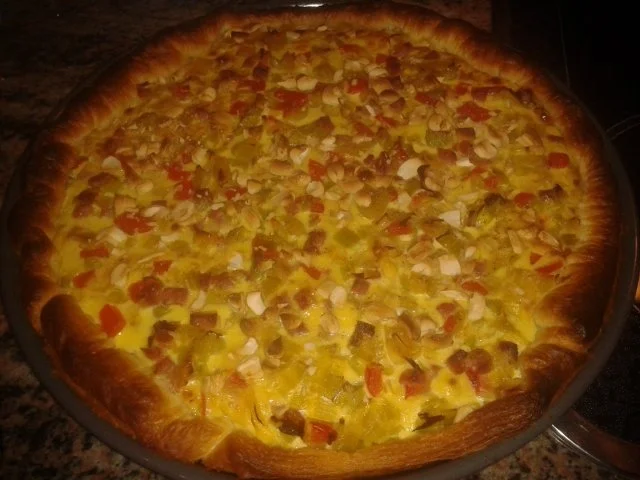 Lauch-Peperoni-Fladen - Rezept