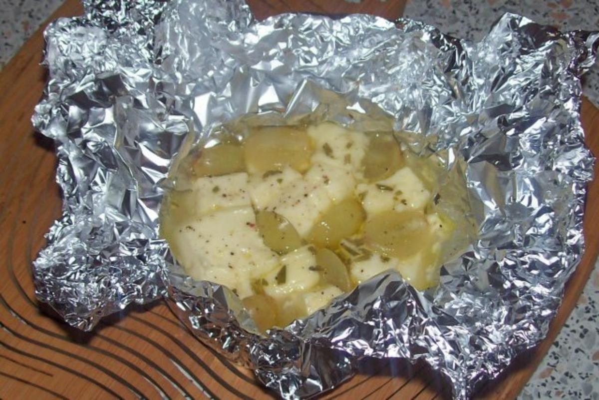 Vorspeise/Abendessen: Aromatische Feta-Weintrauben-Päckchen - Rezept - Bild Nr. 6