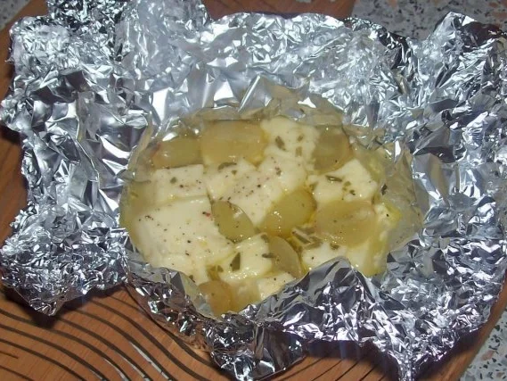 Vorspeise/Abendessen: Aromatische Feta-Weintrauben-Päckchen - Rezept - Bild Nr. 6