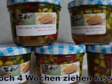 Süß-sauer eingelegte Curry-Zucchinis - Rezept - Bild Nr. 12