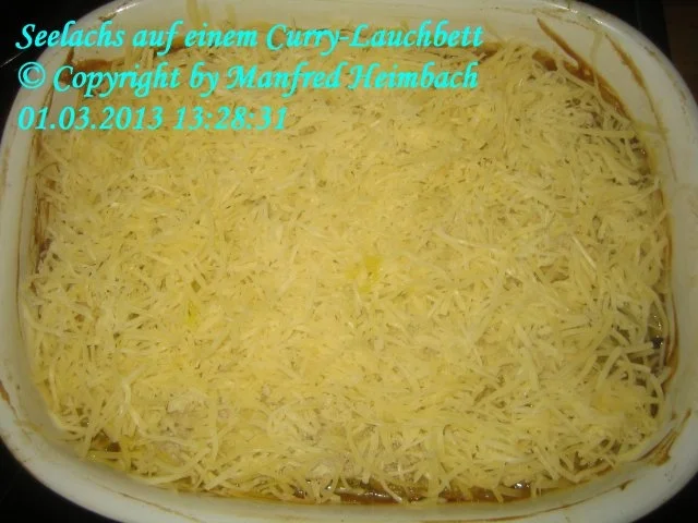 Rezept: Fisch – Seelachs auf einem Curry-Lauchbett Bild Nr. 3 Fisch – Seelachs auf einem Curry-Lauchbett - Rezept - Bild Nr. 3