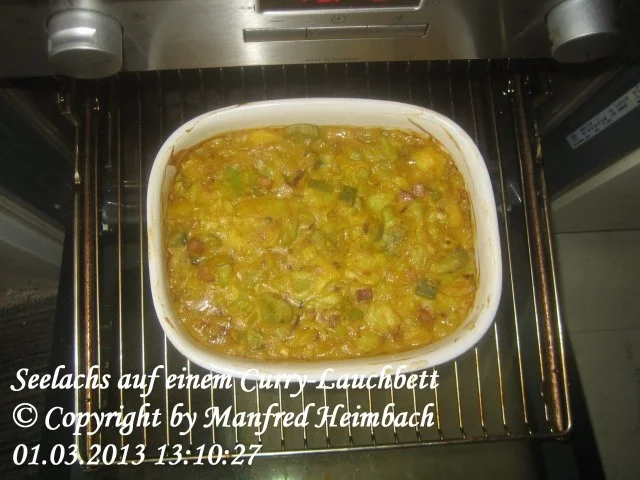 Rezept: Fisch – Seelachs auf einem Curry-Lauchbett Bild Nr. 6 Fisch – Seelachs auf einem Curry-Lauchbett - Rezept - Bild Nr. 6