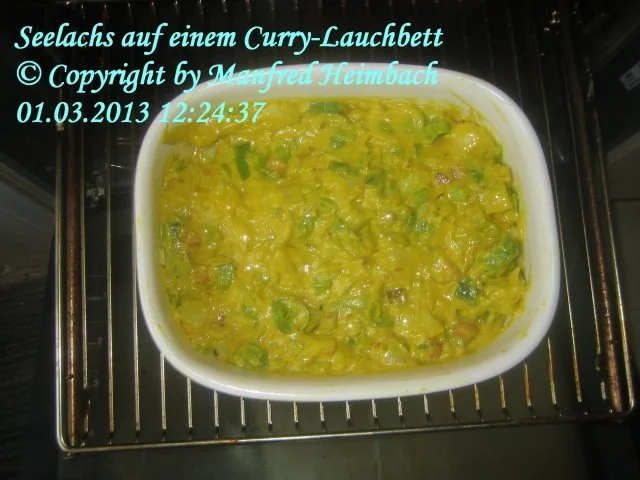 Rezept: Fisch – Seelachs auf einem Curry-Lauchbett Bild Nr. 7 Fisch – Seelachs auf einem Curry-Lauchbett - Rezept - Bild Nr. 7