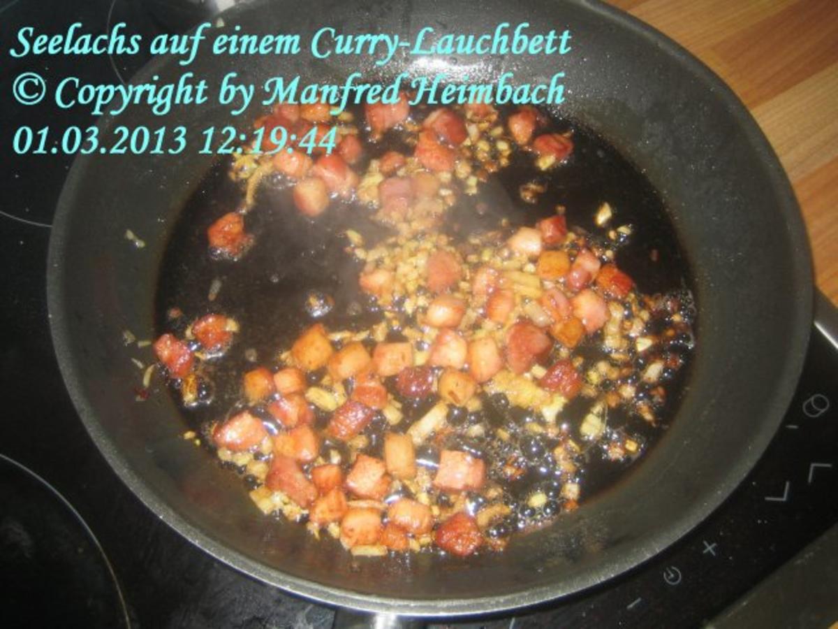 Fisch – Seelachs auf einem Curry-Lauchbett - Rezept - Bild Nr. 9