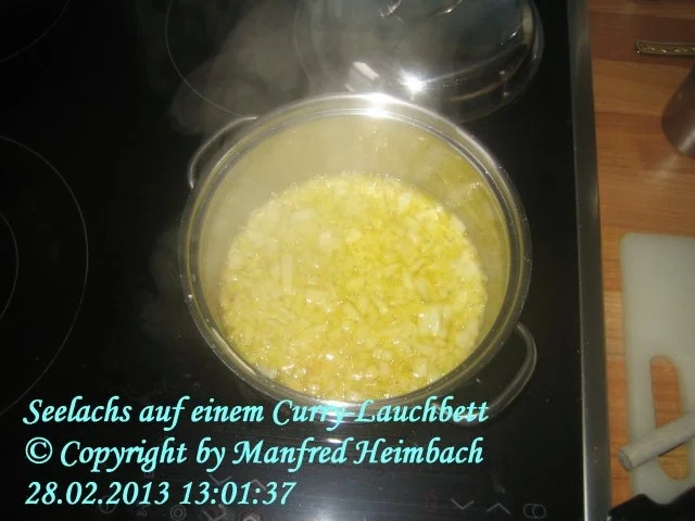 Rezept: Fisch – Seelachs auf einem Curry-Lauchbett Bild Nr. 12 Fisch – Seelachs auf einem Curry-Lauchbett - Rezept - Bild Nr. 12