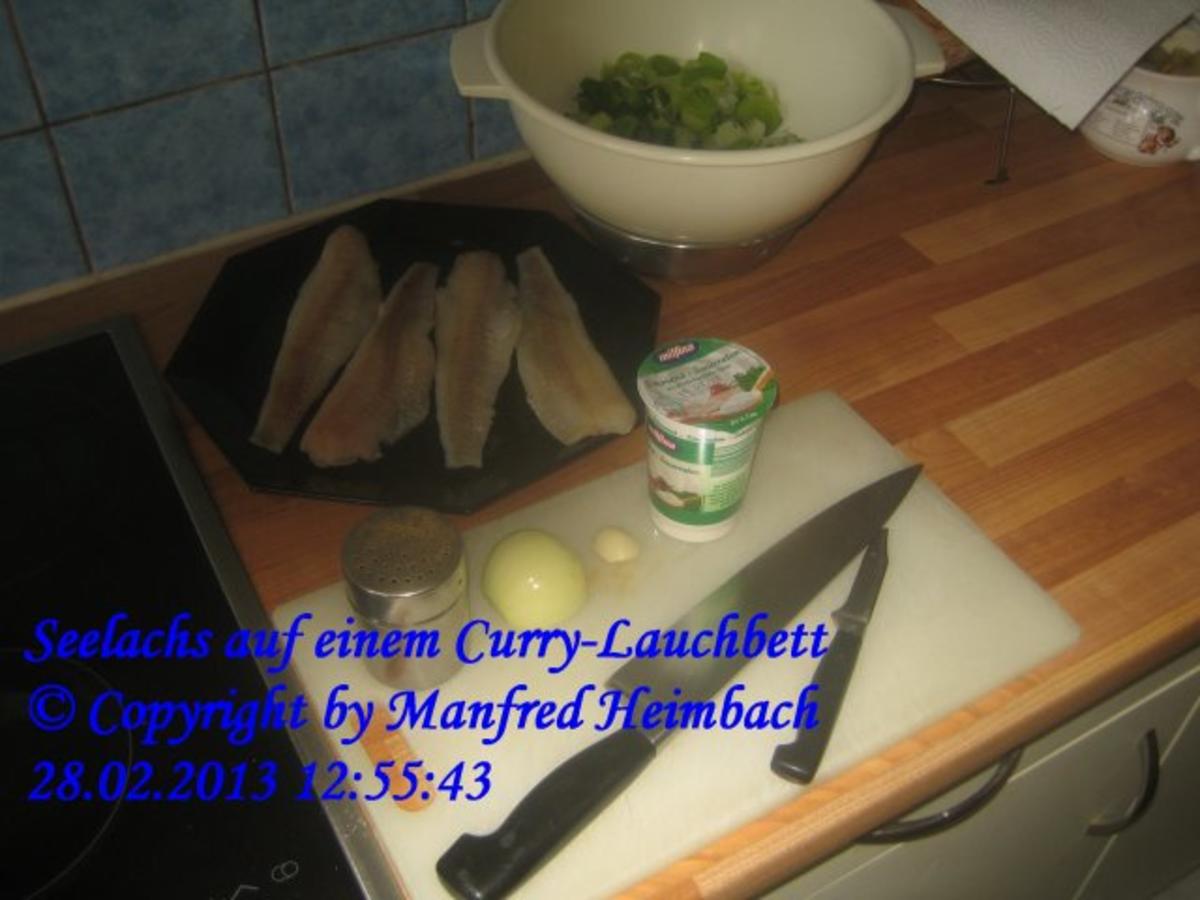 Fisch – Seelachs auf einem Curry-Lauchbett - Rezept - Bild Nr. 13