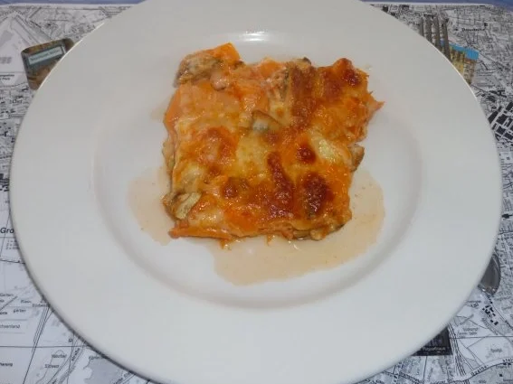 Vegetarisches - Süsskartoffel-Auflauf - Rezept