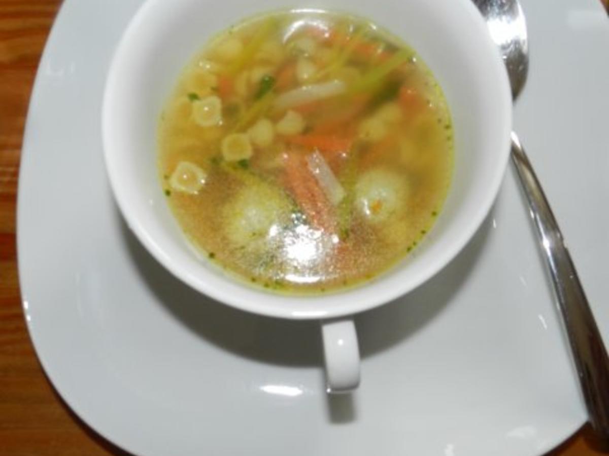 Markklößchensuppe - schnell &amp; einfach - 20 kcal/100g