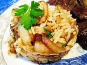 Rezept: Pilzreis mit viel Zwiebeln ... Pilzreis mit viel Zwiebeln ... - Rezept