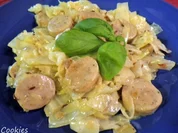 Rezept: Bratwurst - Spitzkohl - Pfanne Bratwurst - Spitzkohl - Pfanne - Rezept