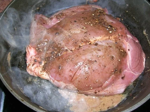 Rezept: Rehkeule mit Portwein-Grapefruitsauce NT-gegart Bild Nr. 5 Rehkeule mit Portwein-Grapefruitsauce NT-gegart - Rezept - Bild Nr. 5