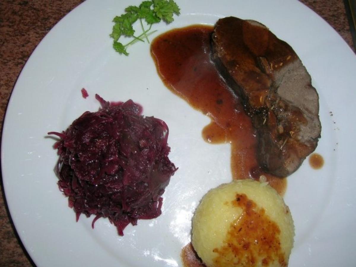 Rehkeule mit Portwein-Grapefruitsauce NT-gegart - Rezept - kochbar.de