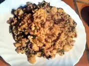 Bulgur spiced mit Roastchicken - Rezept
