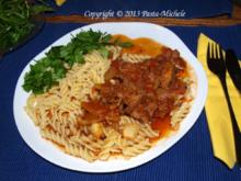 Kalbsragout orientalisch aus der Tajine - Rezept