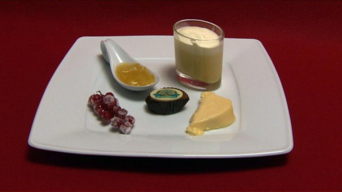 Bilder für Duett vom Bockbierparfait und Biercreme mit Apfel-Ingwer-Soße - Rezept