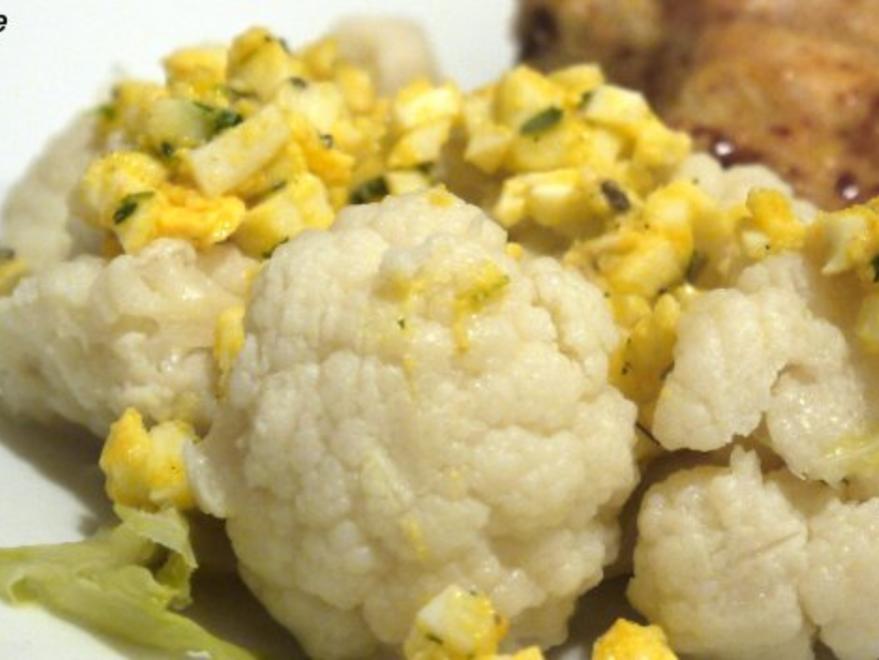 Blumenkohl mit Eier Salsa - einfach - 89 kcal/100g