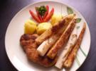 Schweinelachs-Schnitzel an Schwarzwurzel - Rezept