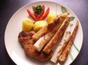 Rezept: Schweinelachs-Schnitzel an Schwarzwurzel Schweinelachs-Schnitzel an Schwarzwurzel - Rezept