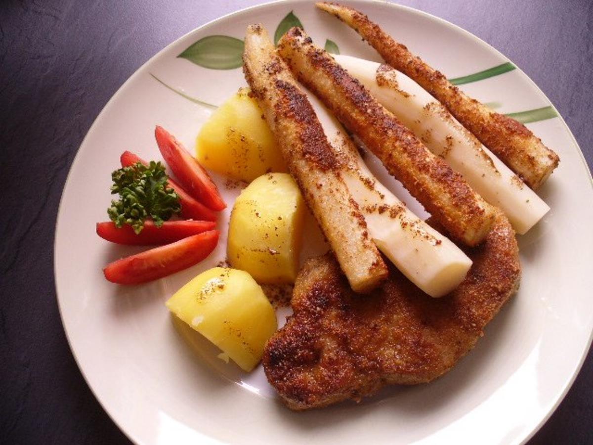 Schweinelachs-Schnitzel an Schwarzwurzel - Rezept - Bild Nr. 10