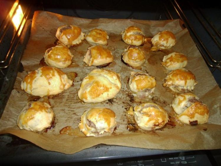 Pikant gefüllter Blätterteig - einfach - 241 kcal/100g