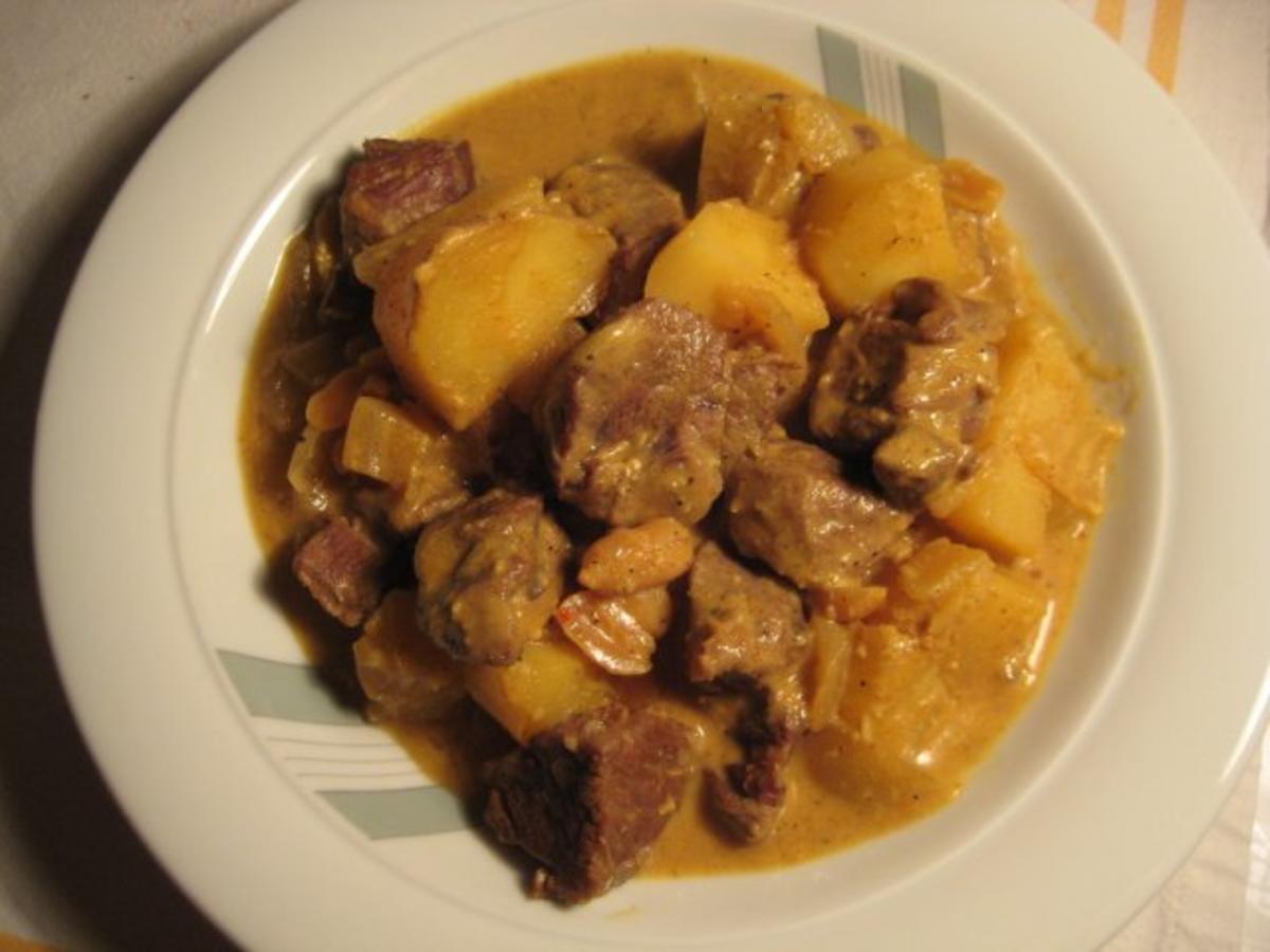Kartoffel - Rind - Curry - Rezept