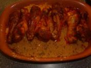Tomaten-Couscous mit Hühnerunterkeulen - Rezept