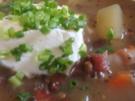 Schwäbische Alb-Linsensuppe mit Sauerrahm - Rezept