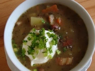 Schwäbische Alb-Linsensuppe mit Sauerrahm - Rezept - Bild Nr. 17