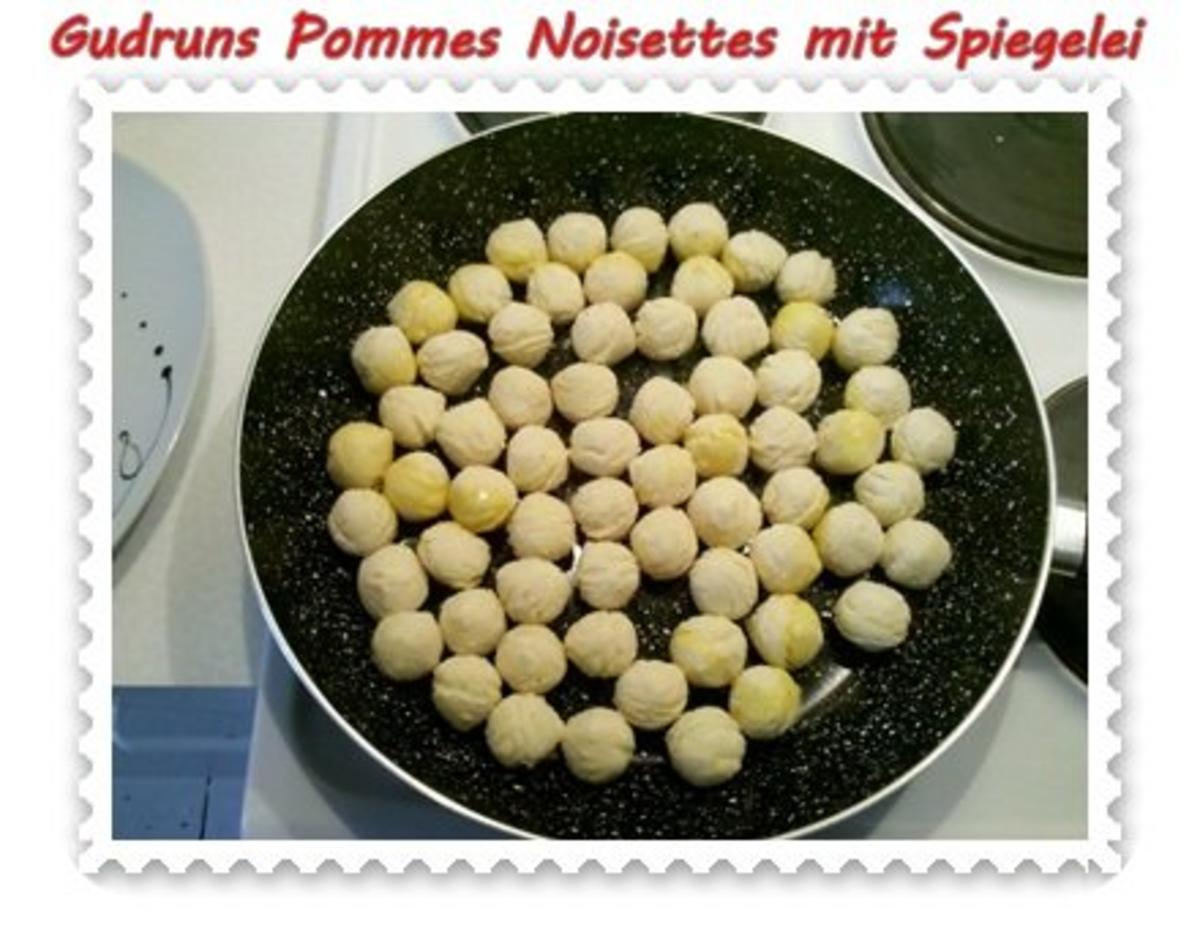 Kartoffeln: Pommes Noisettes mit Spiegelei und Bergkäse - Rezept - Bild Nr. 2