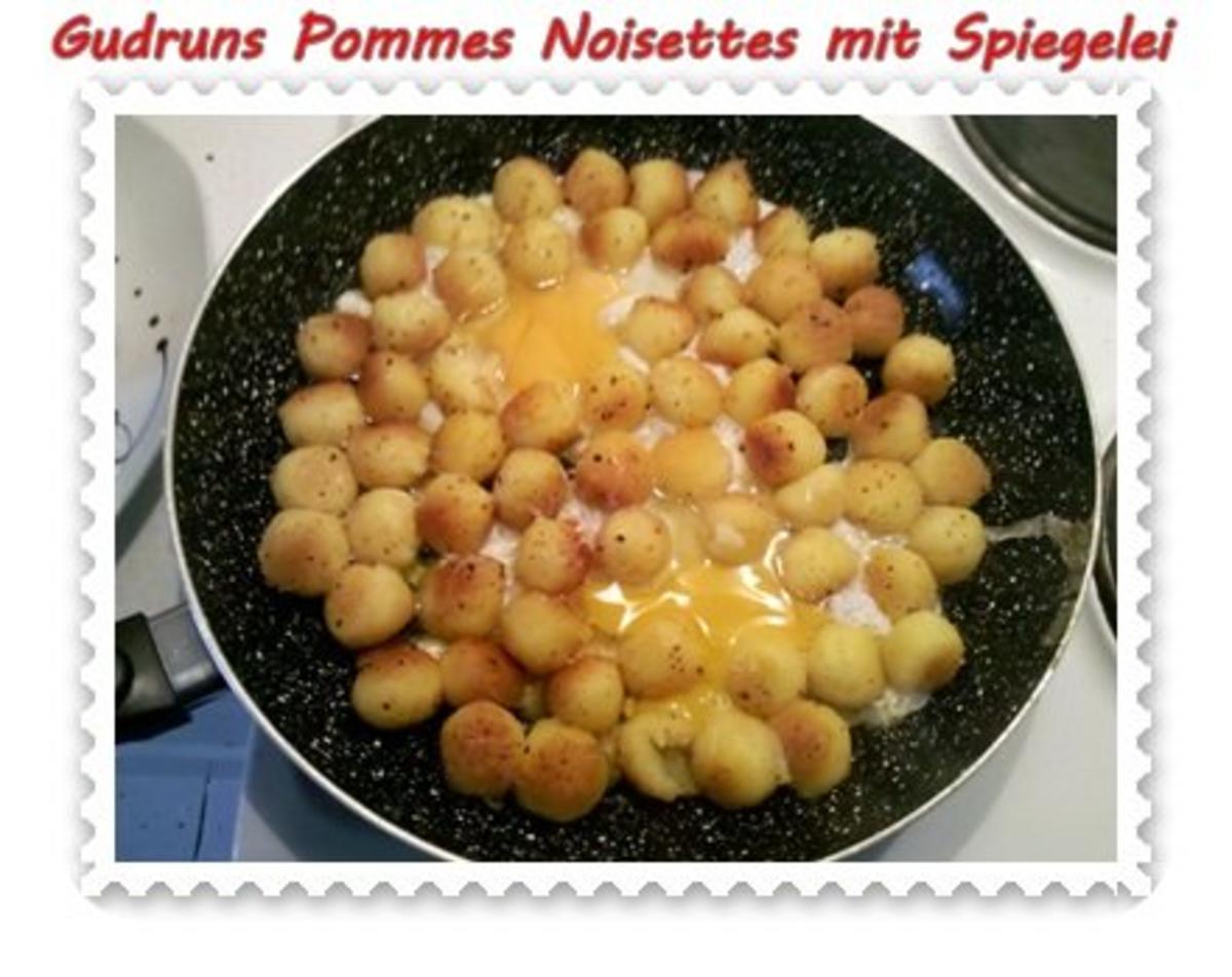 Kartoffeln: Pommes Noisettes mit Spiegelei und Bergkäse - Rezept - Bild Nr. 4